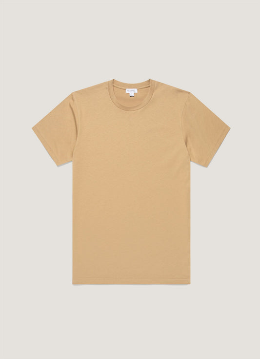Mens Riviera Midweight Tshirt In Tan Mtsh0007S Brgm