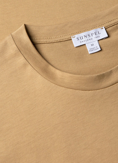 Mens Riviera Midweight Tshirt In Tan Mtsh0007S Brgm