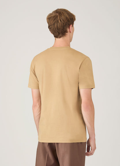 Mens Riviera Midweight Tshirt In Tan Mtsh0007S Brgm