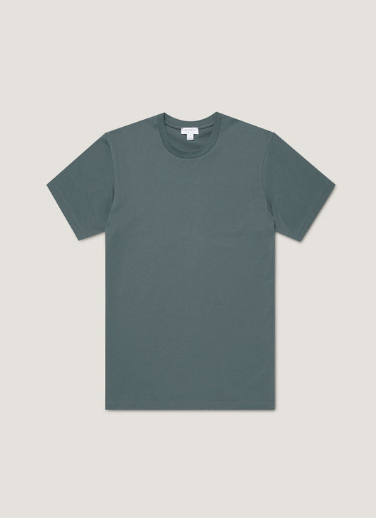 Mens Riviera Midweight Tshirt In Dark Petrol Mtsh0007S Gnit