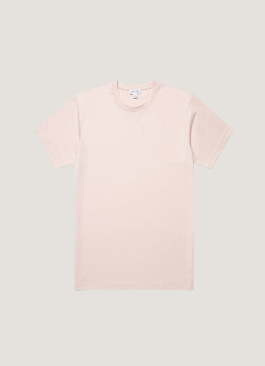 Mens Riviera Midweight Tshirt In Pastel Pink Mtsh0007S Pkbl