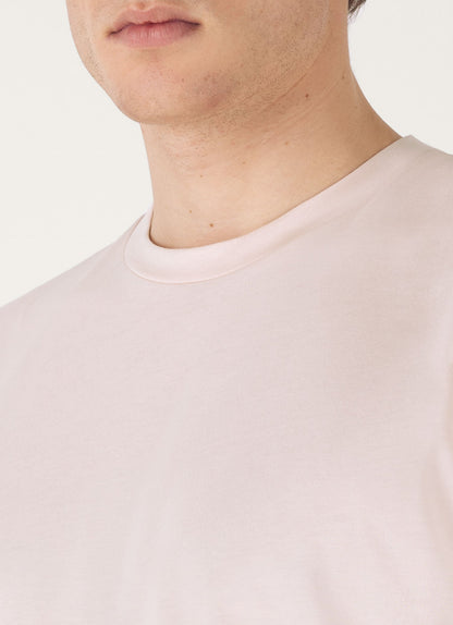 Mens Riviera Midweight Tshirt In Pastel Pink Mtsh0007S Pkbl