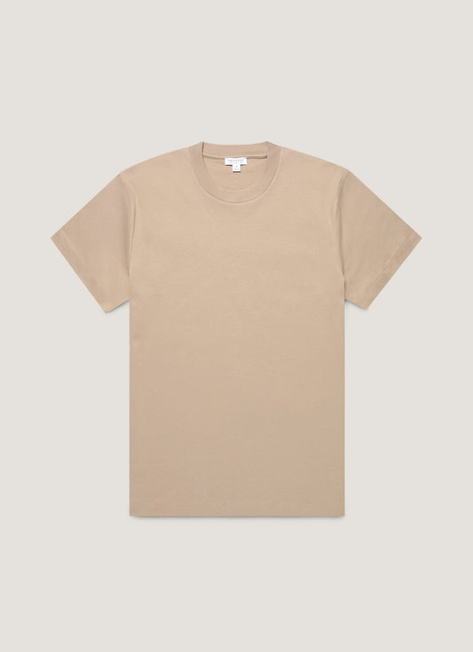 Mens Relaxed Fit Heavyweight Tshirt In Mink Mtsh0181 Brgb