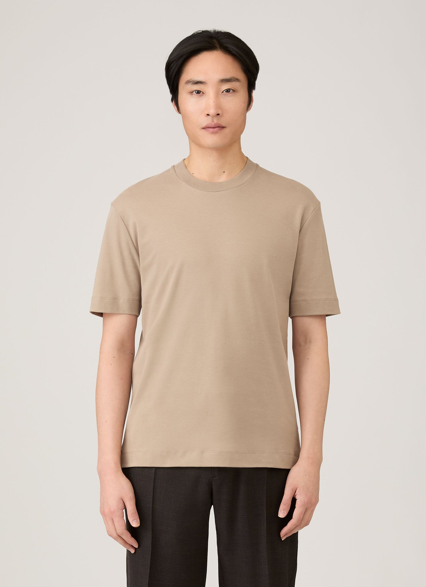 Mens Relaxed Fit Heavyweight Tshirt In Mink Mtsh0181 Brgb