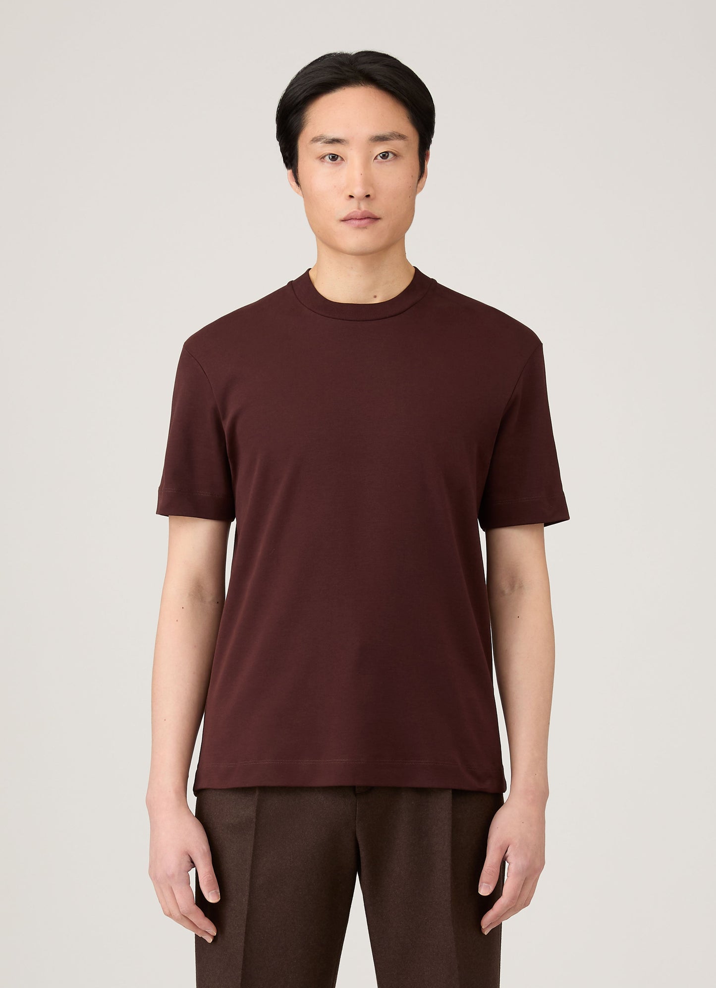 Mens Relaxed Fit Heavyweight Tshirt In Bakelite Mtsh0181 Rdel