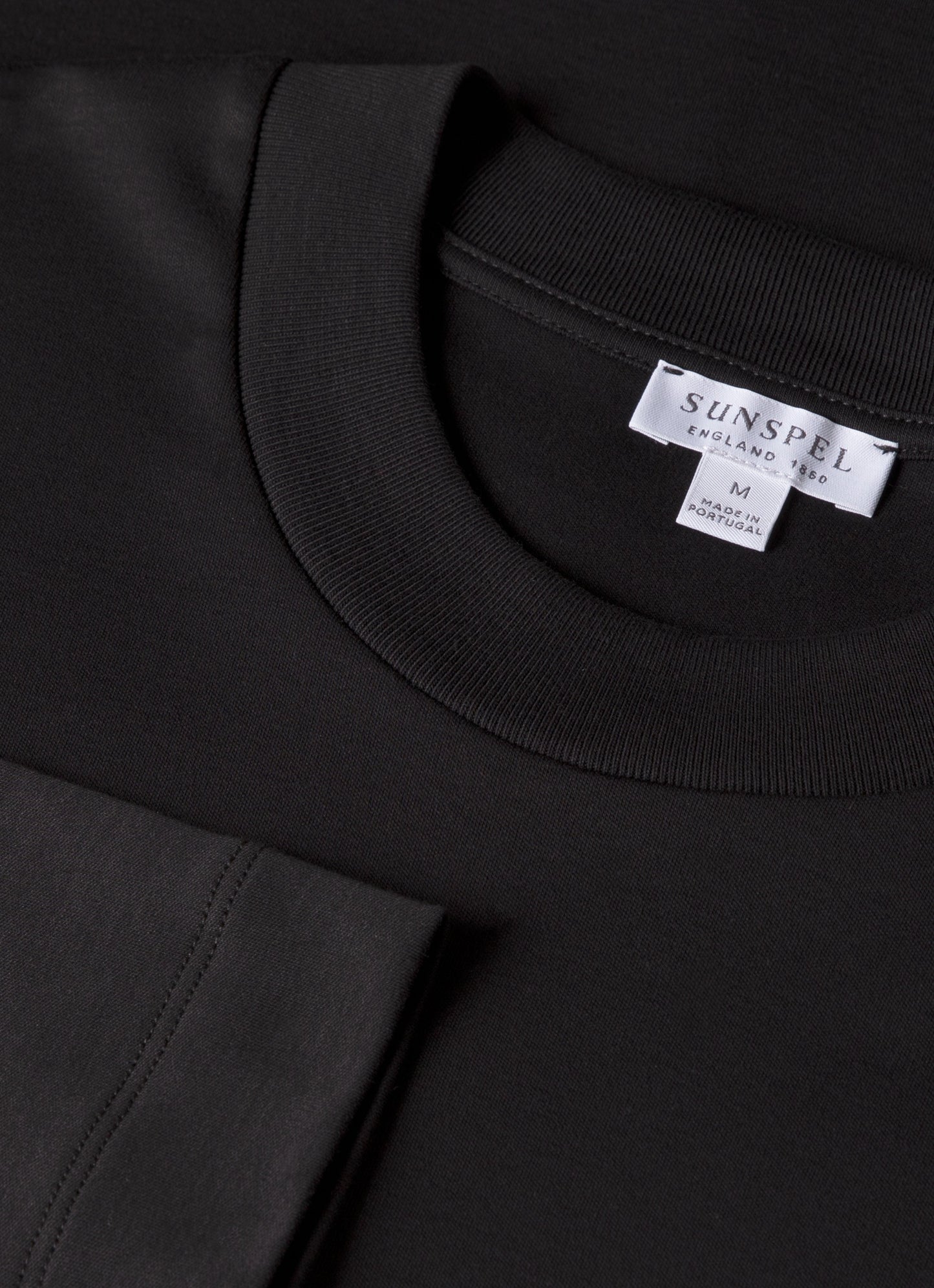 Mens Long Sleeve Heavyweight Tshirt In Black Mtsh0182 Bkaa
