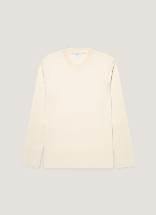 Mens Long Sleeve Heavyweight Tshirt In Undyed Mtsh0182 Nuab