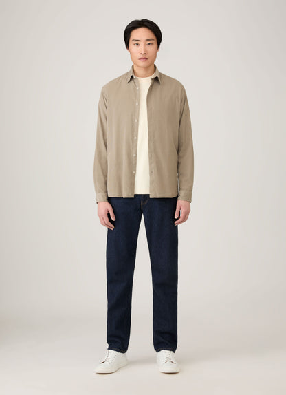 Mens Long Sleeve Heavyweight Tshirt In Undyed Mtsh0182 Nuab