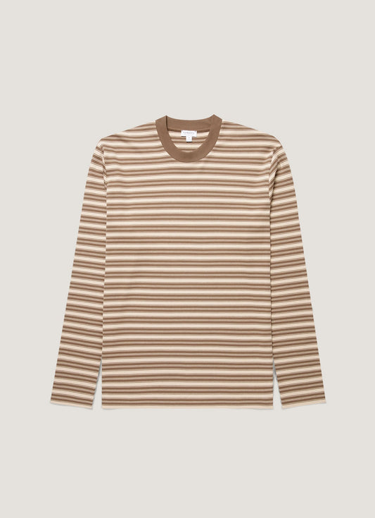Mens Long Sleeve Heavyweight Tshirt In Hazelwood Dark Cedar Mtsh0182Is Stog