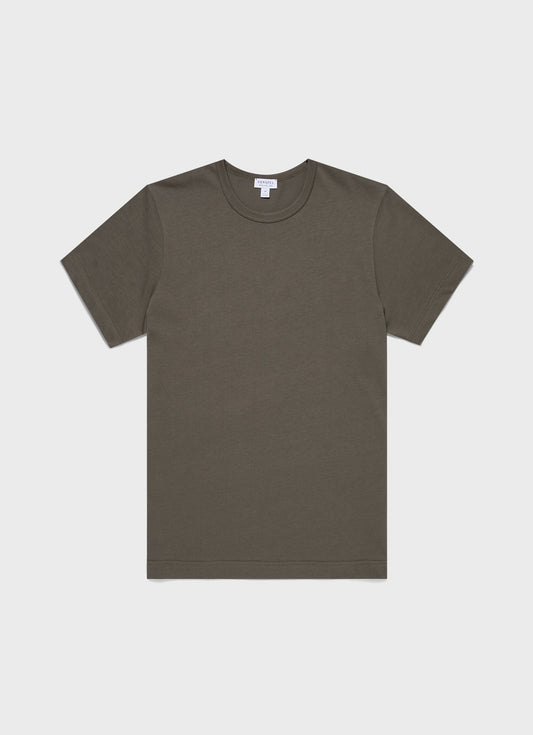 Mens Single Jersey Tshirt In Khaki Mtsh0187 Gngy