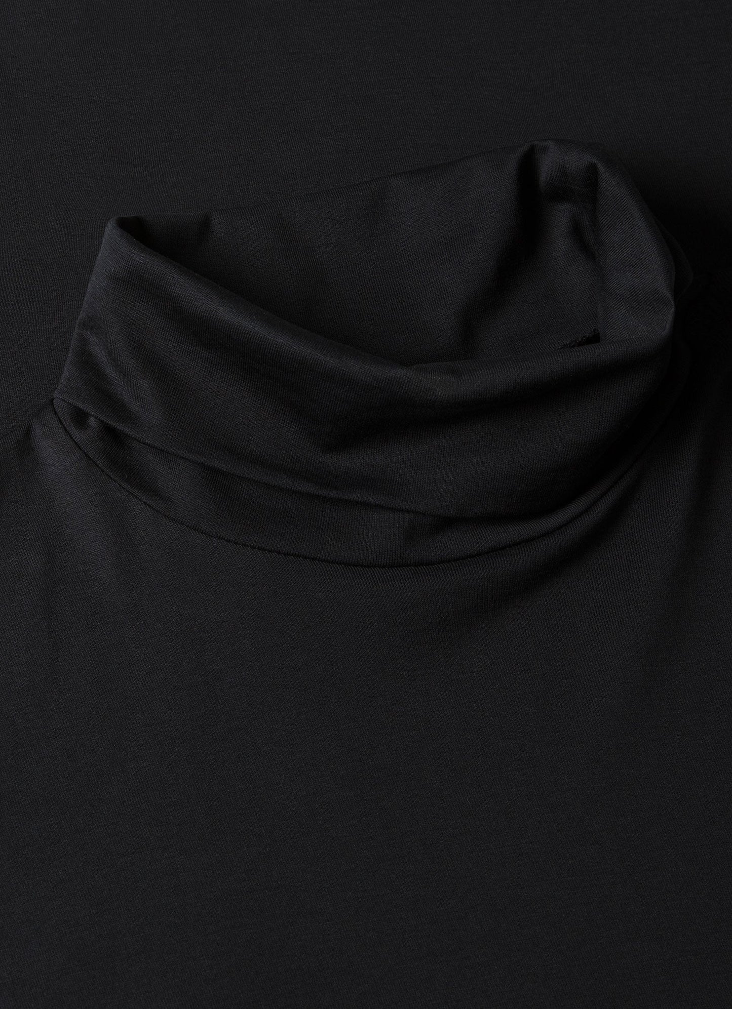 Mens Roll Neck Heavyweight Tshirt In Black Mtsh0196 Bkaa