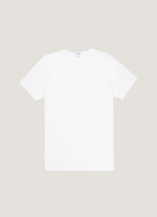 Mens Superfine Cotton Underwear T Shirt In White Mtsh4001 Whaa