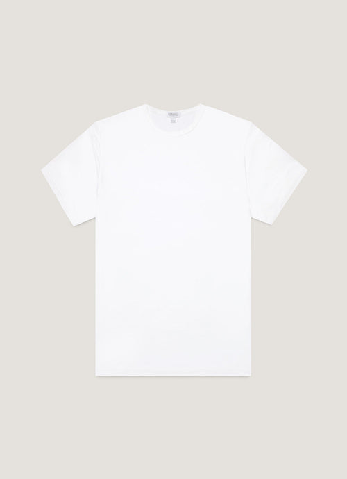 Mens Tencel Tshirt In White Mtsh4012 Whaa