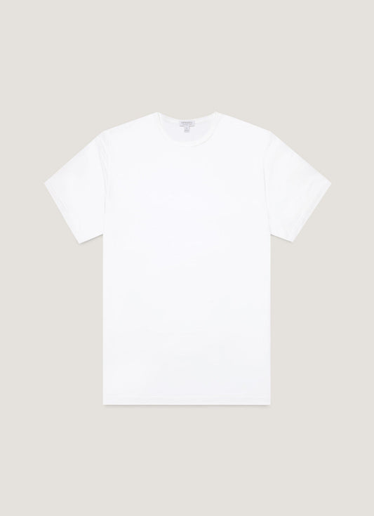 Mens Tencel Tshirt In White Mtsh4012 Whaa