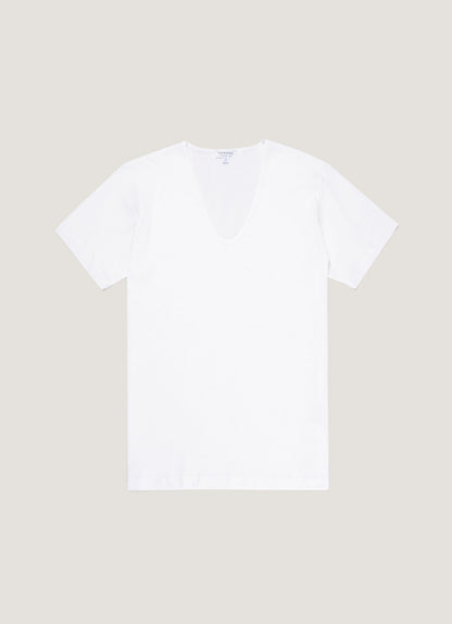 Q14 Cellular Low V Neck T Shirt