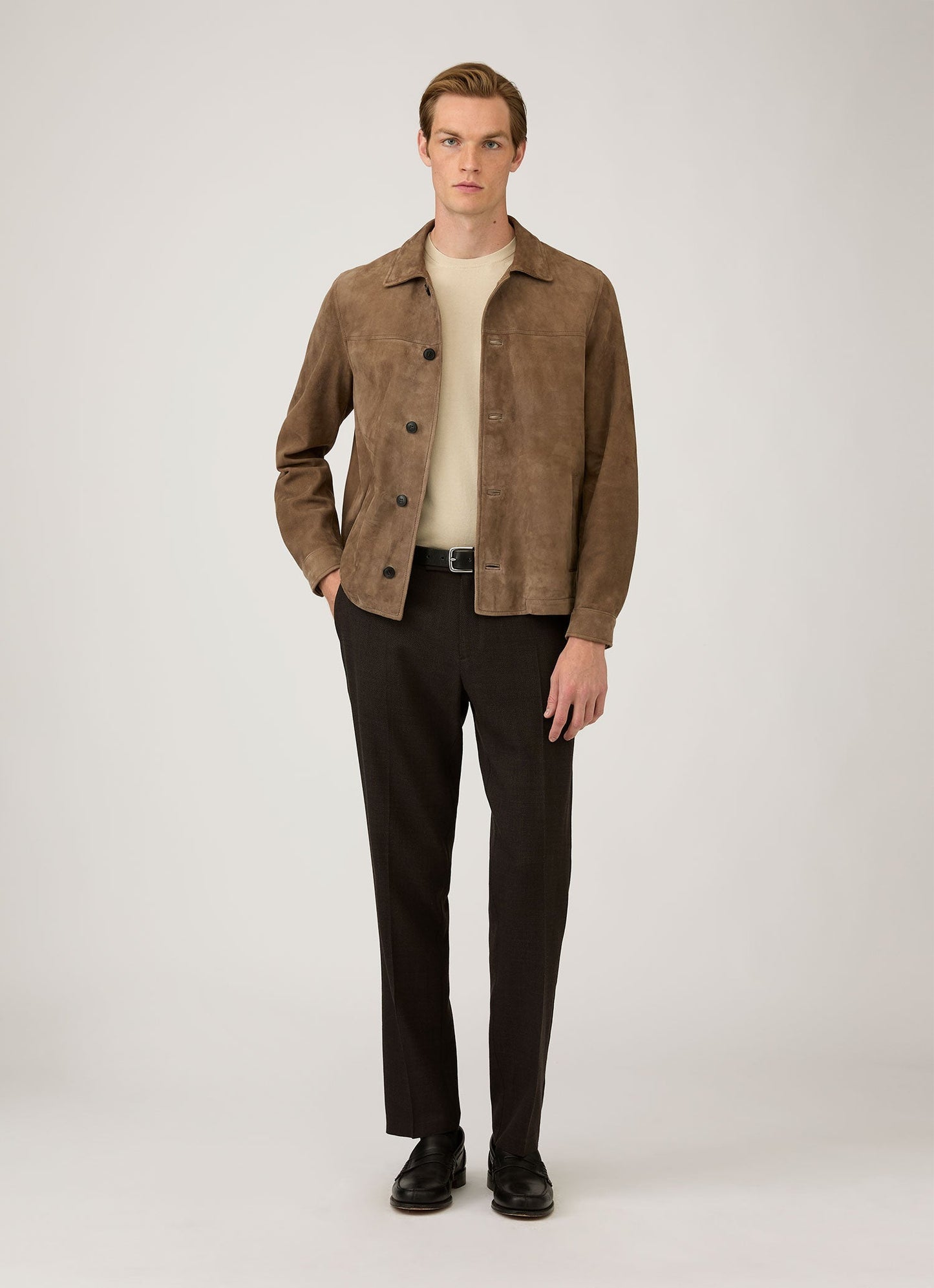 Mens Sea Island Cotton Knit Tshirt In Hazelwood Mtsh8278 Brgt