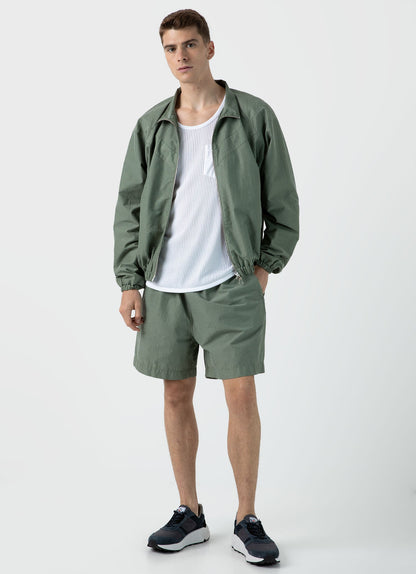 Mens Nigel Cabourn Ripstop Army Short In Army Green Ncmshr3514 Gnhj