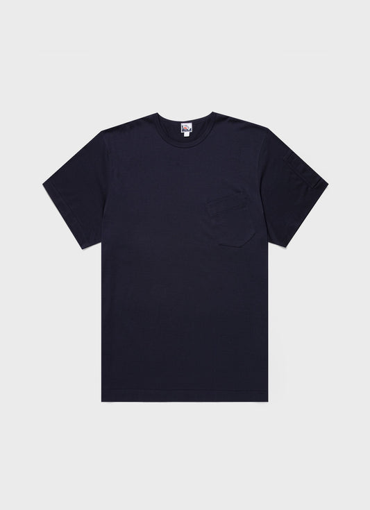 Mens Nigel Cabourn Tshirt In Navy Ncmtsh0171 Buaa