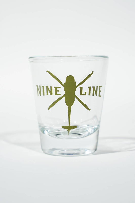 Nine Line Helo Shot Glass