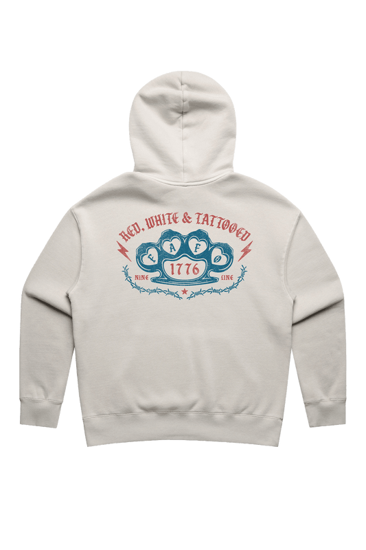 Red, White and Tattooed - Women's Relaxed Fit Hoodie