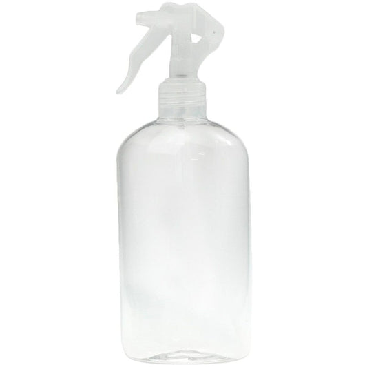 Clear Short PET Plastic Trigger Spray Bottle - 250ml