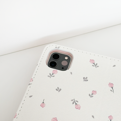 Ditsy Floral White iPad Case