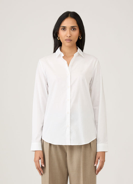Womens Cotton Shirt White Wsht2057 Whaa