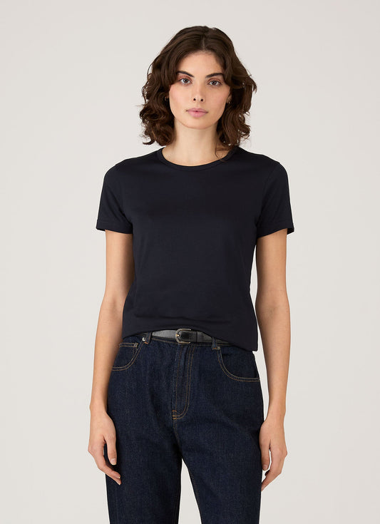 Womens Classic Tshirt In Midnight Navy Wtsh0032 Buvn