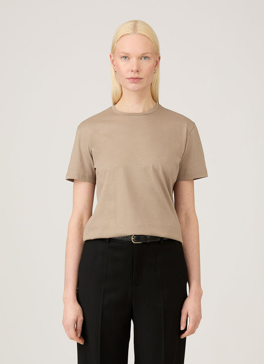 Womens Boy Fit Tshirt In Mink Wtsh0087S Brgb